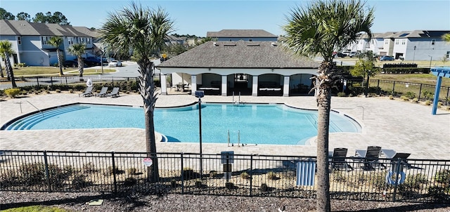 view of pool with a patio