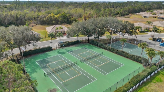 view of tennis court