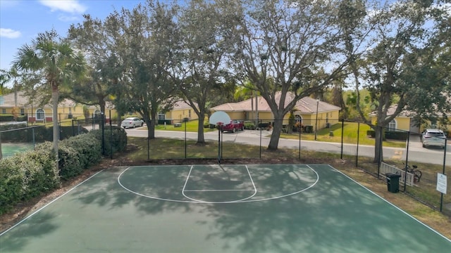 view of basketball court