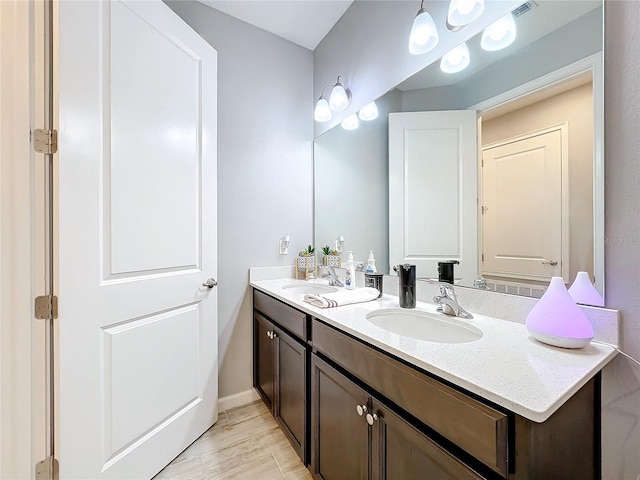 bathroom with vanity