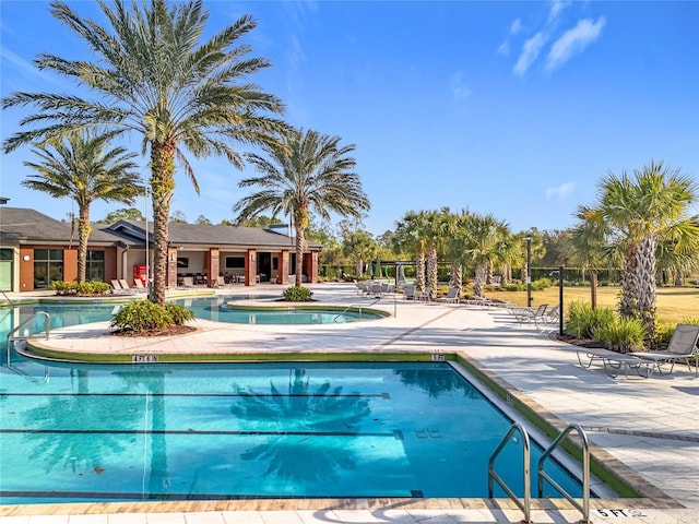 view of pool with a patio