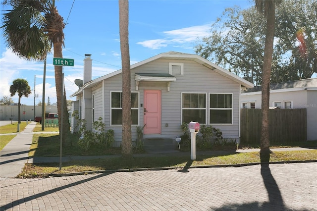 view of bungalow-style home