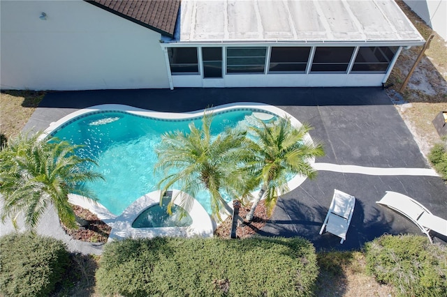 view of pool