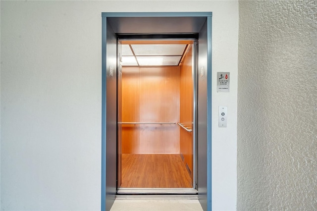 exterior space with elevator