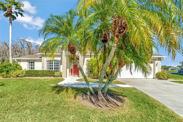 view of front of house with a front yard