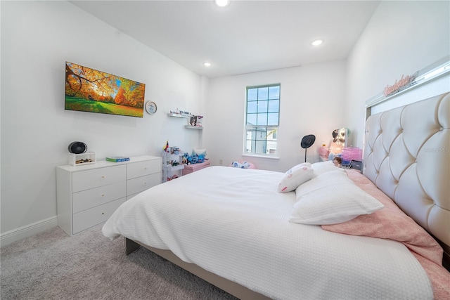 bedroom featuring carpet flooring