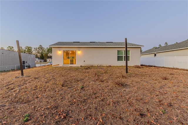 view of rear view of property