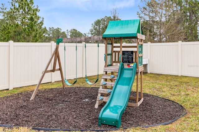 view of jungle gym