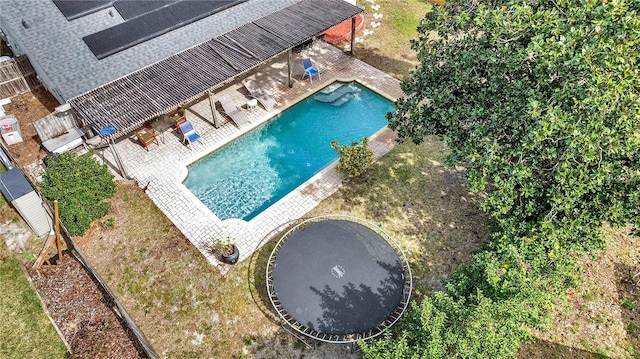 2417 Liela Lee Ct, Ocoee, FL 34761 - view of pool with a trampoline