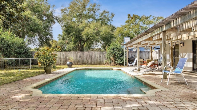 2417 Liela Lee Ct, Ocoee, FL 34761 - view of swimming pool with a pergola and a patio