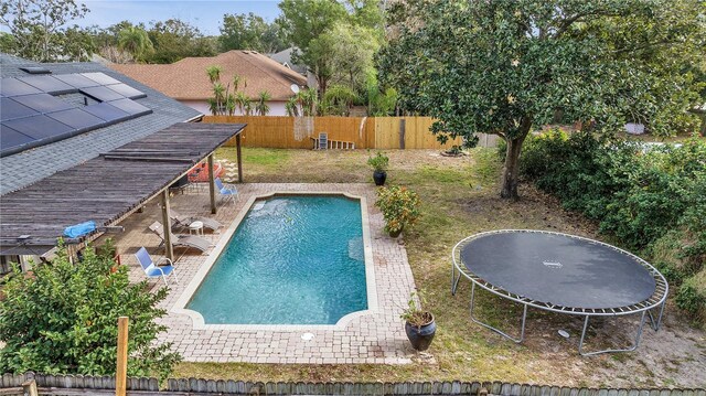 2417 Liela Lee Ct, Ocoee, FL 34761 - view of pool with a trampoline