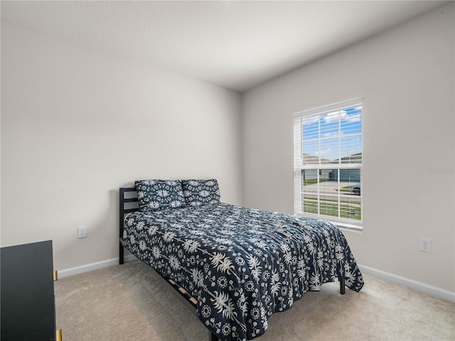 bedroom with carpet flooring