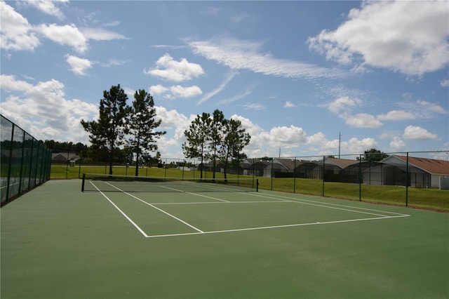 view of sport court