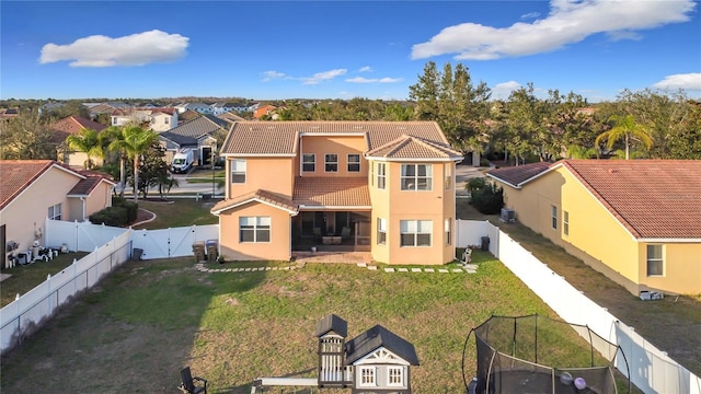 birds eye view of property