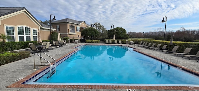 view of pool with a patio