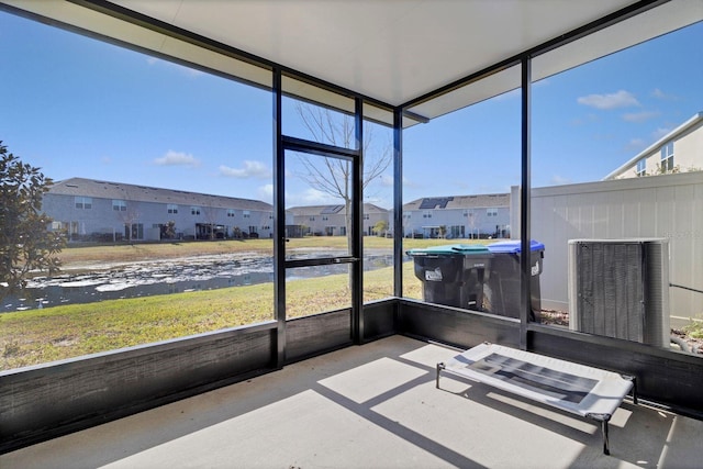 view of sunroom