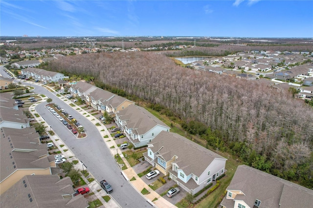 bird's eye view with a residential view