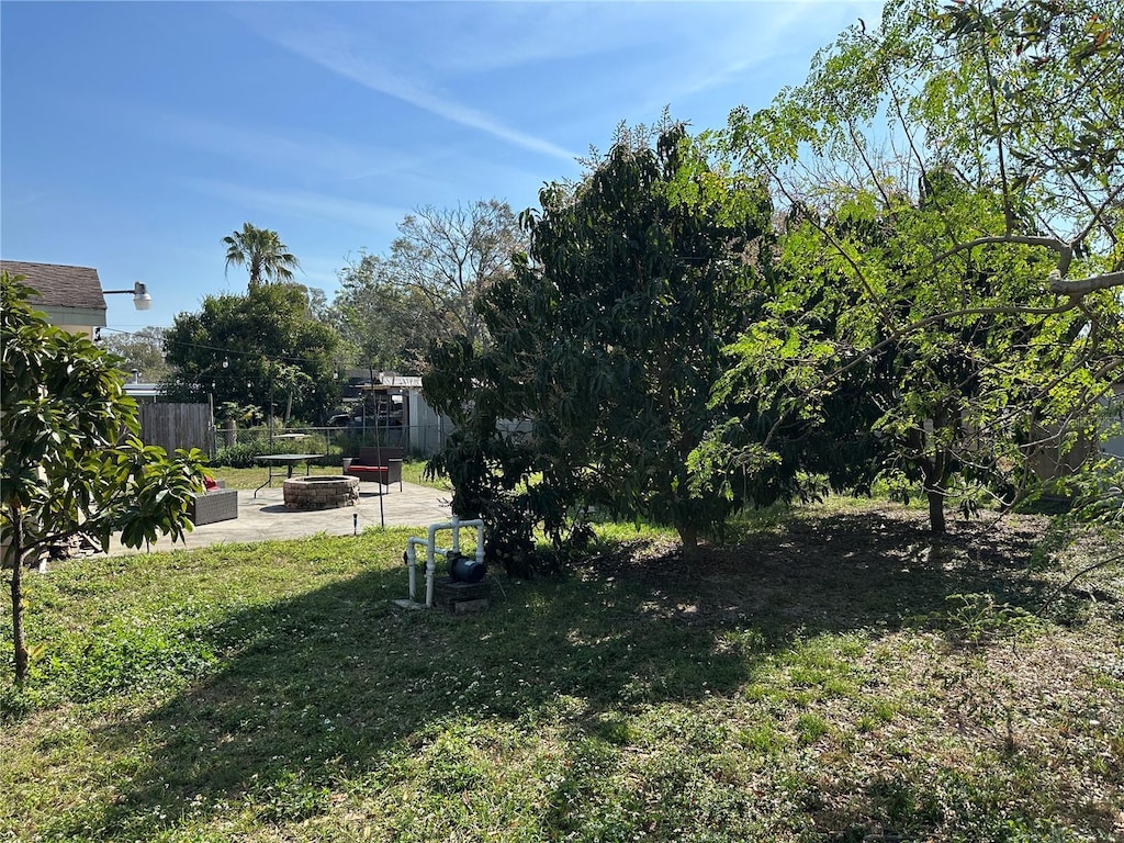 view of yard featuring a patio