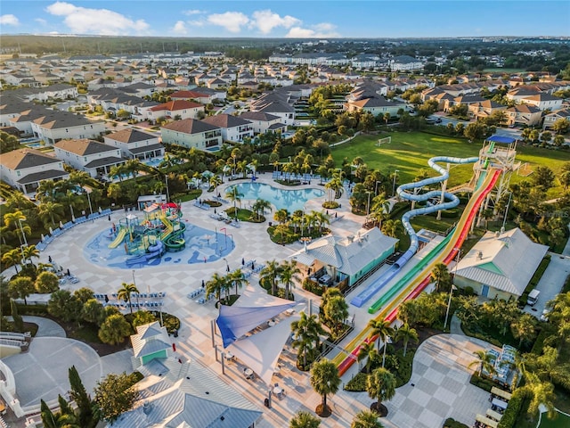 bird's eye view featuring a residential view