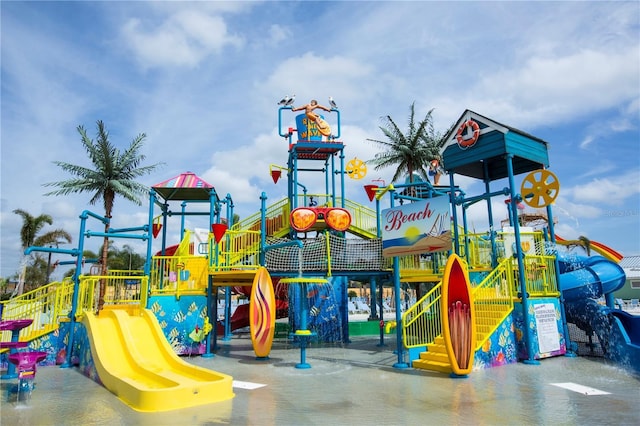 view of community jungle gym