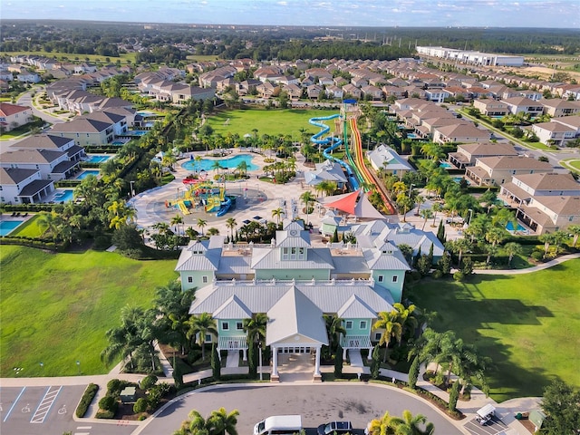 bird's eye view featuring a residential view