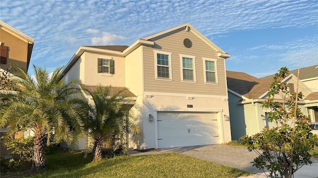 view of front of house featuring a garage