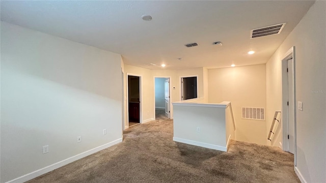 view of carpeted empty room