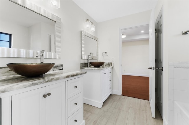 bathroom featuring vanity