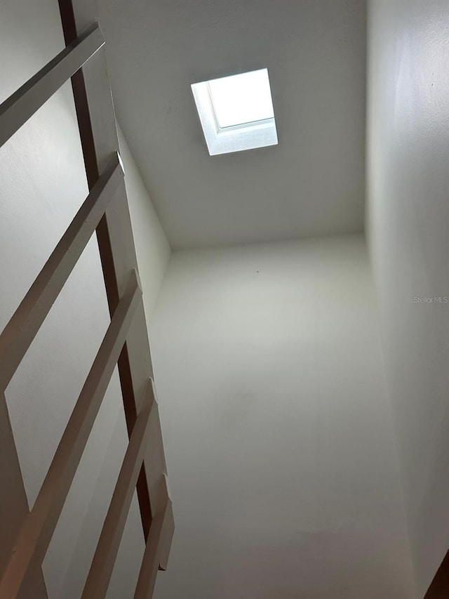 additional living space with a skylight