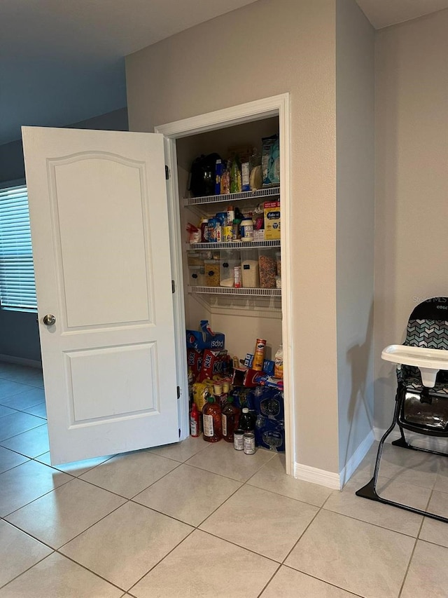 view of pantry