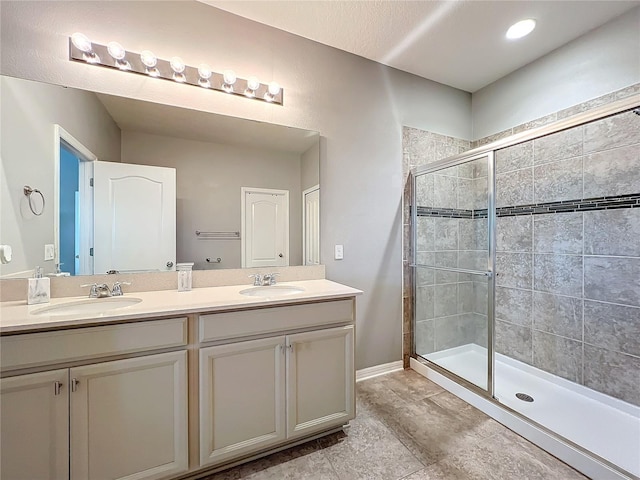 3857 San Isidro Cir, Saint Cloud, FL 34772 - bathroom featuring walk in shower and vanity