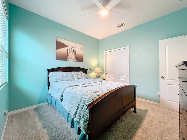 3857 San Isidro Cir, Saint Cloud, FL 34772 - carpeted bedroom with ceiling fan and a closet