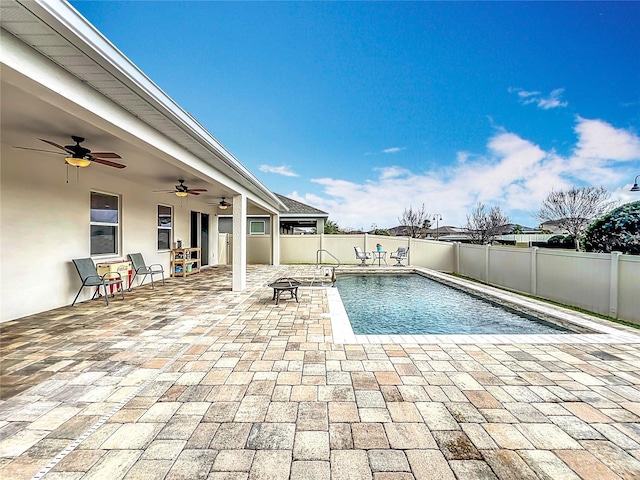 3857 San Isidro Cir, Saint Cloud, FL 34772 - view of swimming pool featuring a patio and ceiling fan