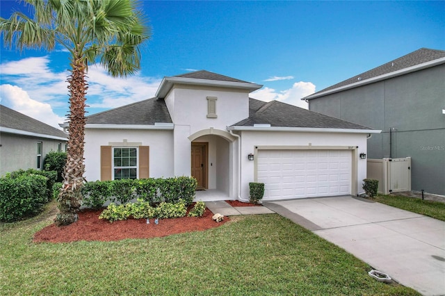 3857 San Isidro Cir, Saint Cloud, FL 34772 - view of front of house with a garage and a front yard