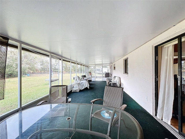 view of sunroom / solarium