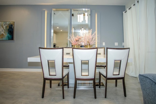 view of dining area