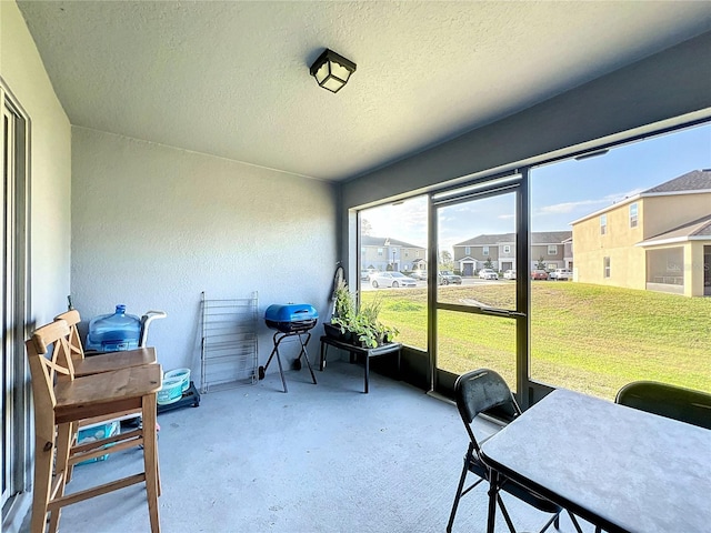 view of sunroom