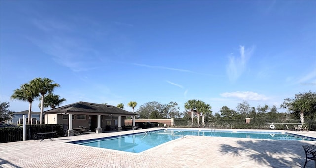 view of pool with a patio area