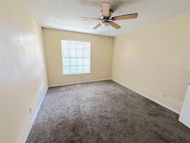 1091 S Hiawassee Rd Unit 216, Orlando, FL 32835 - carpeted empty room with ceiling fan, baseboards, and a textured ceiling
