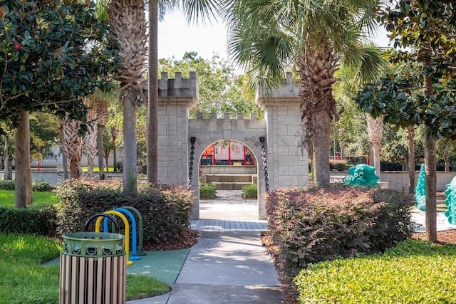 view of community featuring a playground