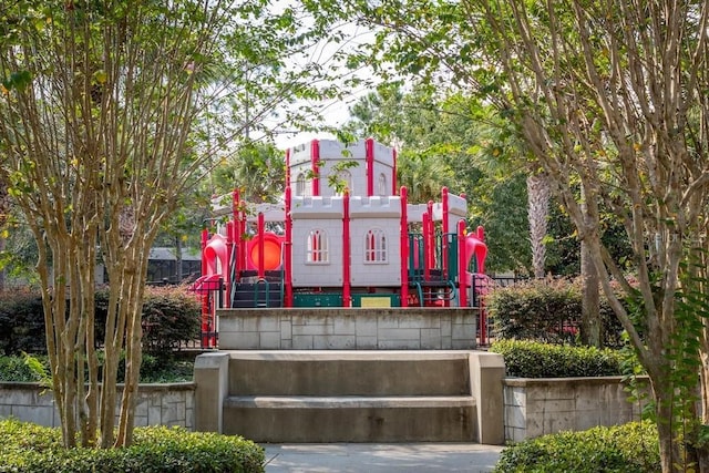 view of jungle gym