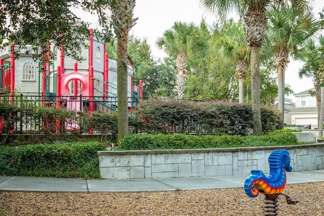 view of community with a playground