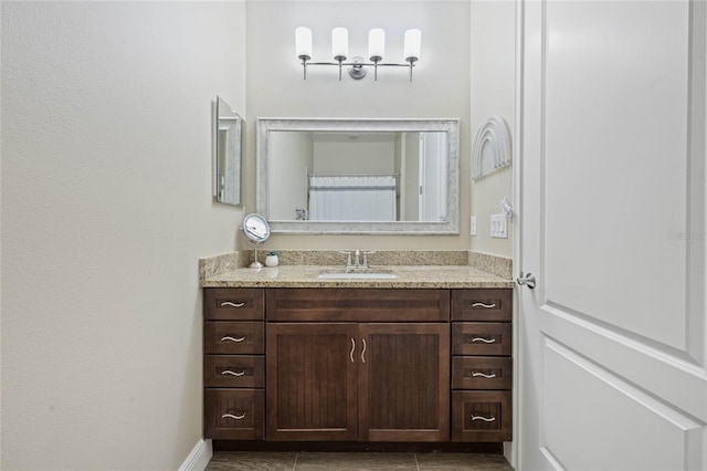 bathroom featuring vanity