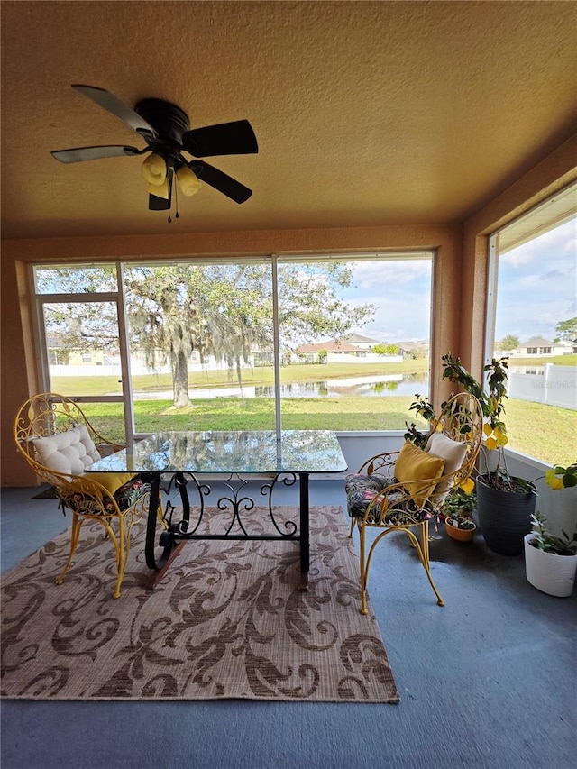 view of sunroom