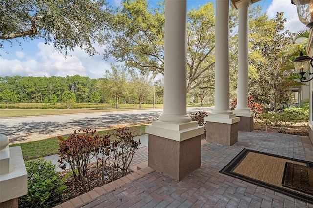 view of patio / terrace featuring covered porch