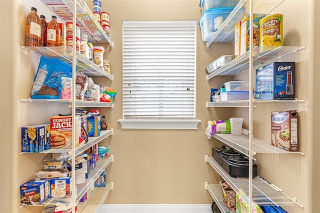 view of pantry