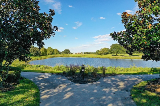 view of water feature