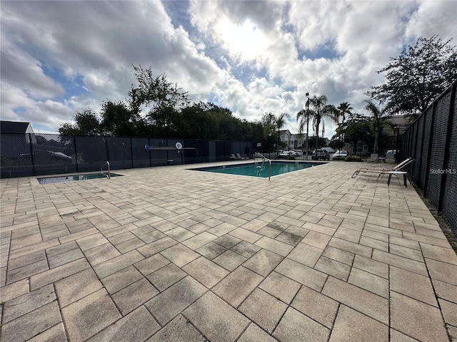 view of pool with a patio