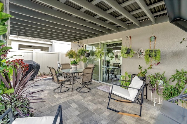 view of patio / terrace with grilling area