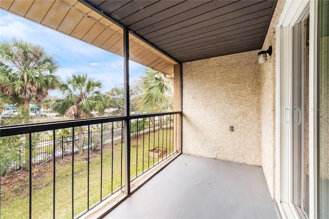 view of balcony